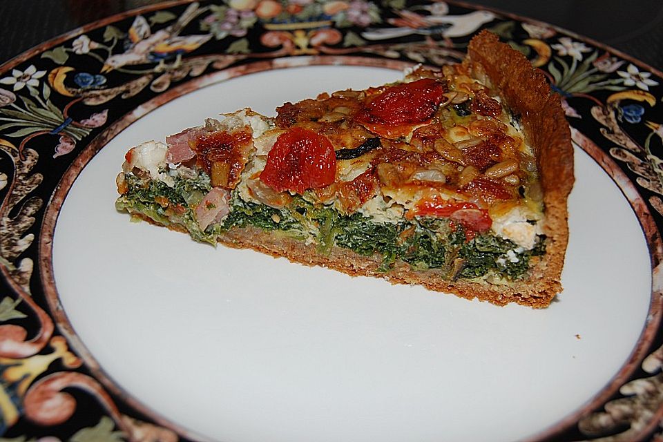 Blattspinat - Quiche