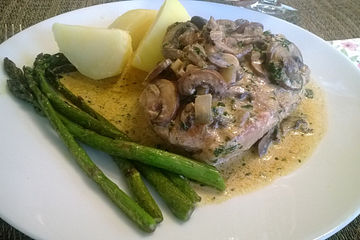 Kotelett In Champignon Sahnesauce Von Klausthoma Chefkoch 