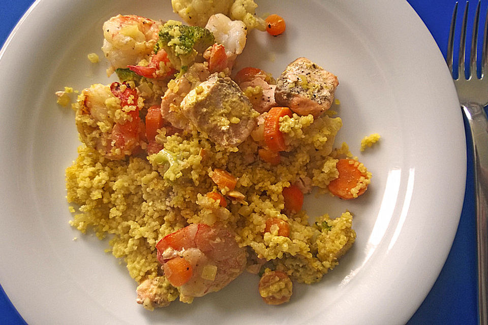 Couscous - Fisch - Auflauf