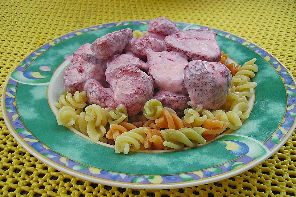 Erdbeernudeln Erdbeernudeln