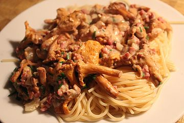 Spaghetti Mit Eierschwammerln Von Parapente Chefkoch 