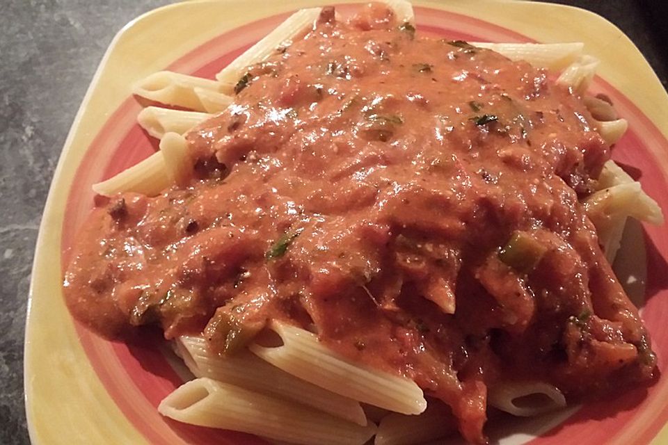 Spaghetti mit italienischer Tomatensauce