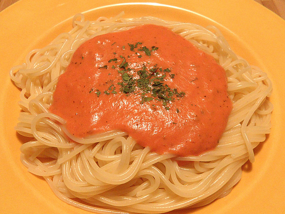 Spaghetti Mit Italienischer Tomatensauce Von Guanoapes Chefkoch