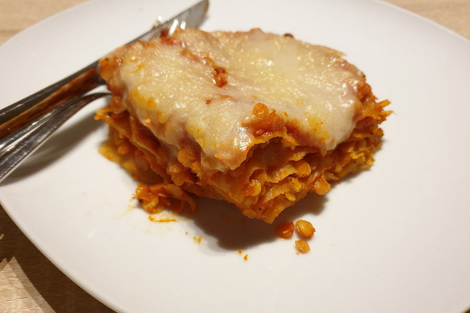 Linsen-Lasagne