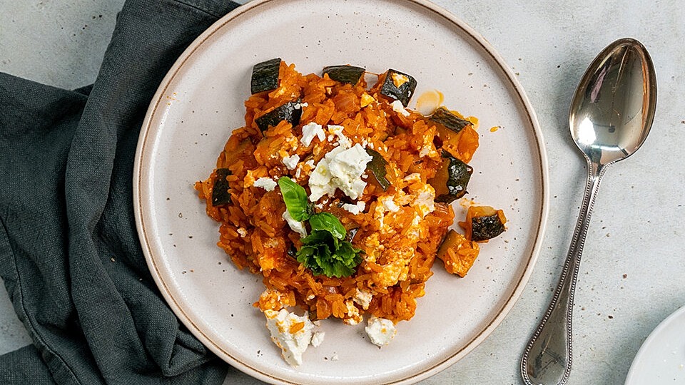Mediterrane Zucchini-Pfanne - schnell & lecker