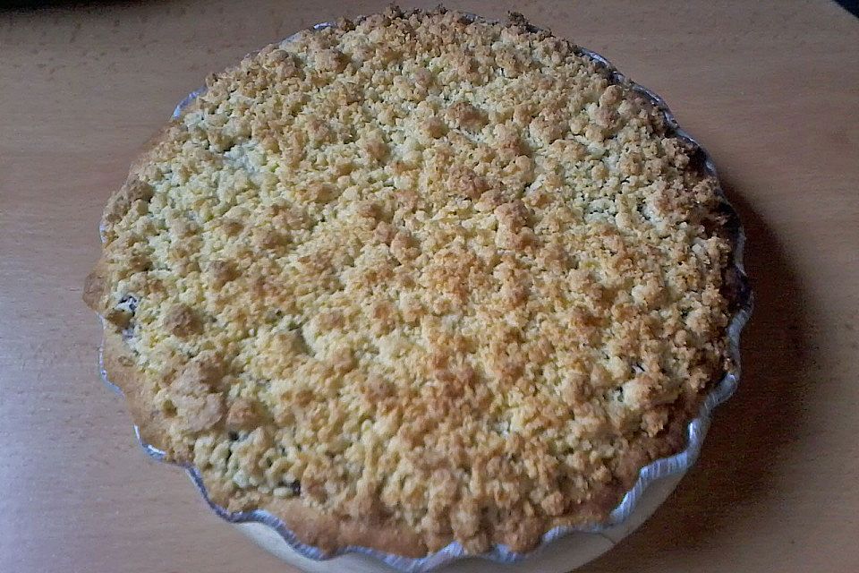 Kirsch-Himbeer-Kuchen mit Kokosstreuseln