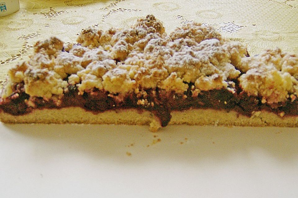 Kirsch-Himbeer-Kuchen mit Kokosstreuseln