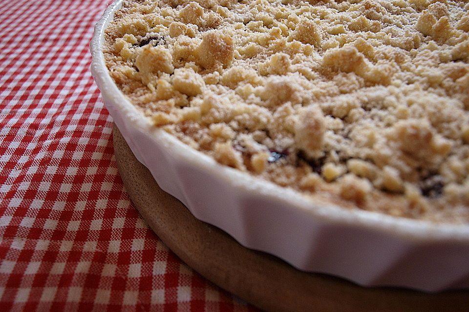 Kirsch-Himbeer-Kuchen mit Kokosstreuseln