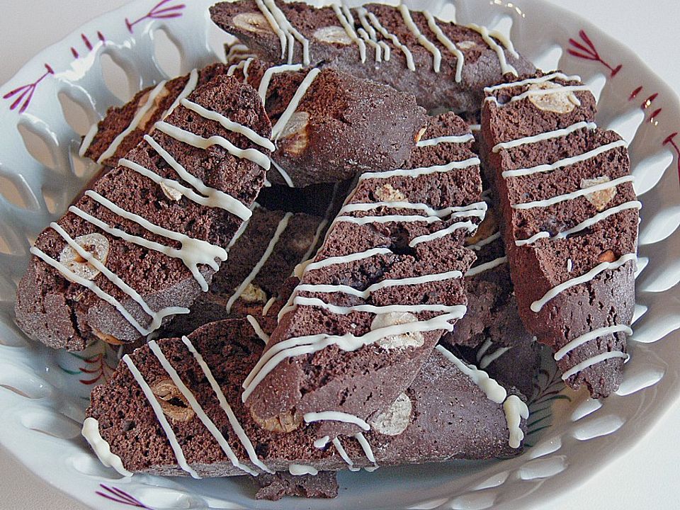 Haselnuss - Biscotti mit 3 Sorten Schokolade| Chefkoch