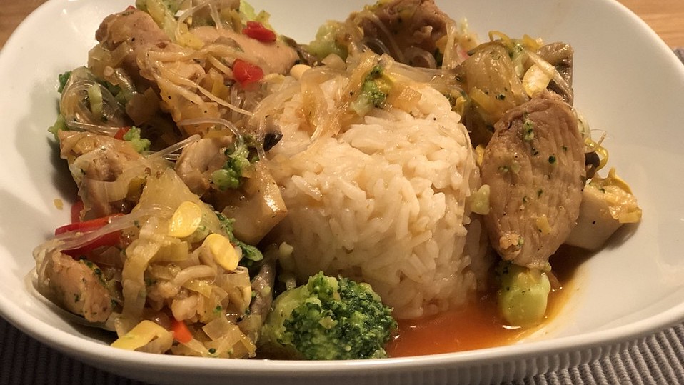 Pute süß sauer aus dem Wok von Gabbini Pute süß sauer aus dem Wok von Gabbini