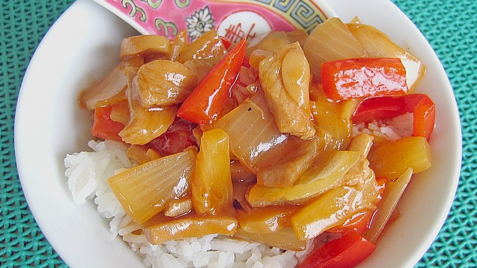 Pute süß sauer aus dem Wok von Gabbini Pute süß sauer aus dem Wok von Gabbini