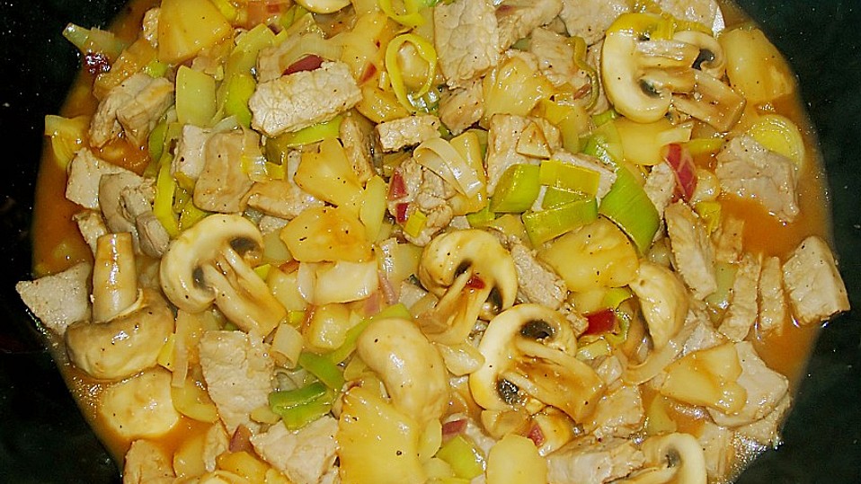 Pute süß sauer aus dem Wok von Gabbini Pute süß sauer aus dem Wok von Gabbini