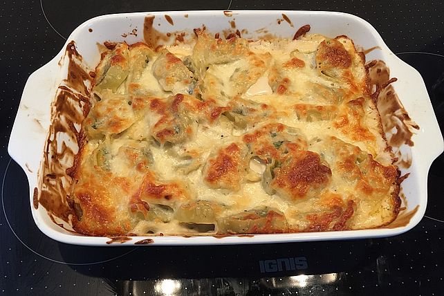 Überbackene Maultaschen mit Schmelzkäse von Tinka55| Chefkoch