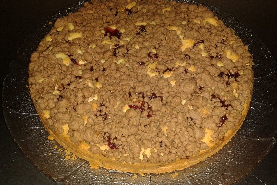 Apfel-Birnen-Kuchen mit Mohnstreusel