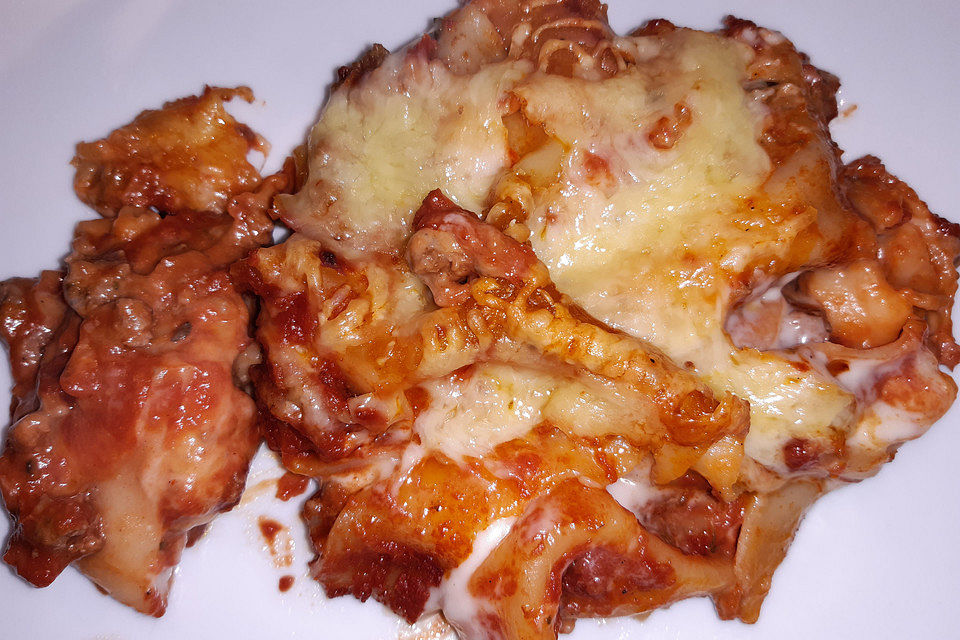 Lasagne al forno wie vom Italiener