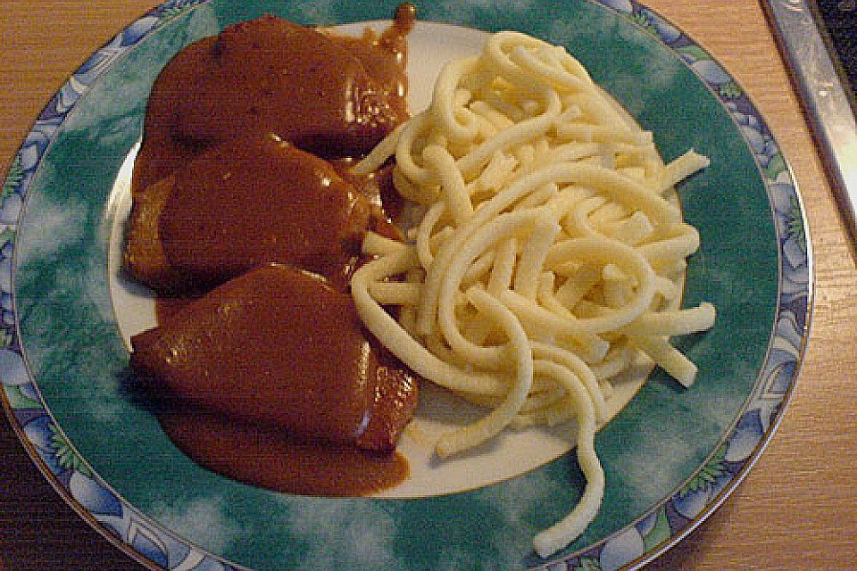 Schweinefilet in Pfefferrahm