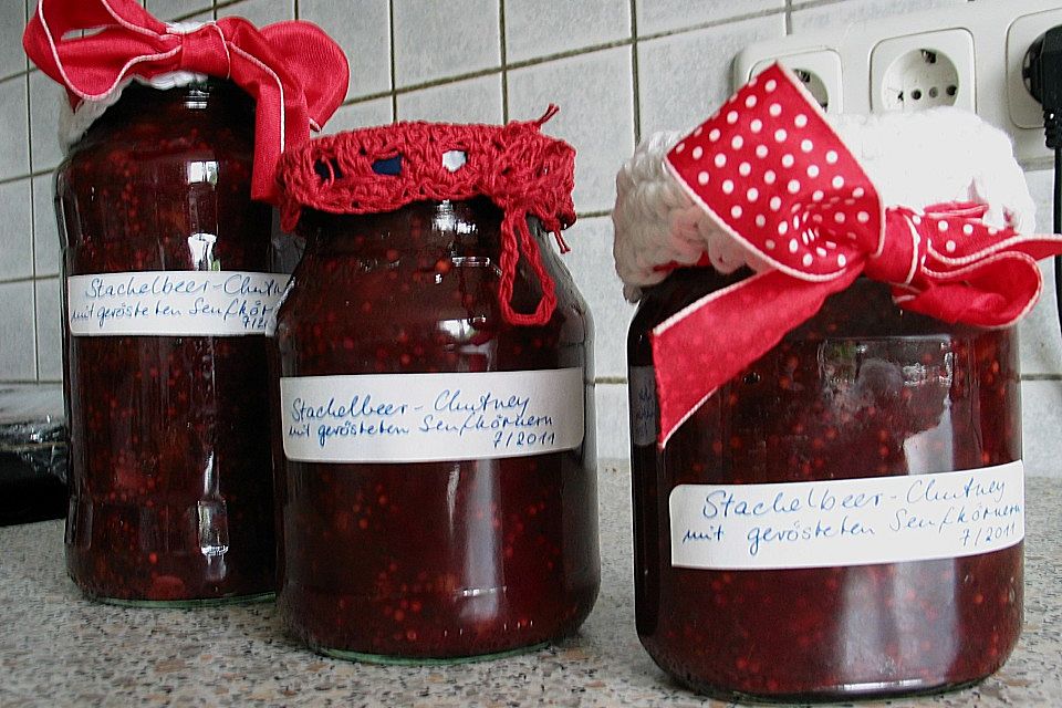 Chutney aus Stachelbeeren