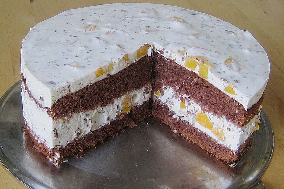 Stracciatella - Pfirsich - Schnitte