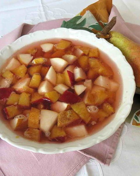 Kompott aus Äpfeln, Birnen und Preiselbeeren von elanda