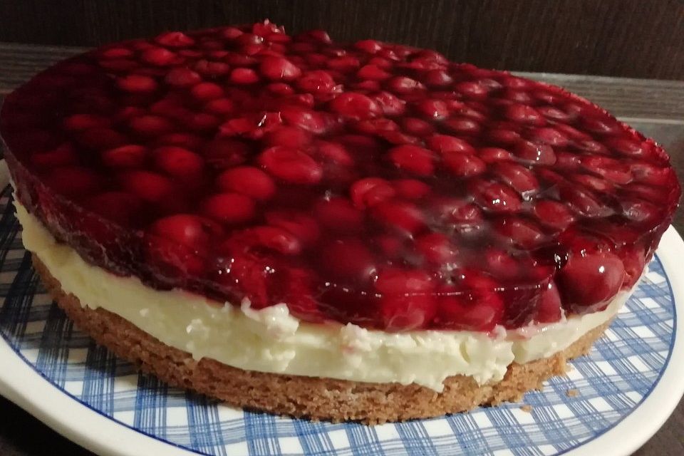 Kirsch - Pudding - Torte, Kirschkuchen