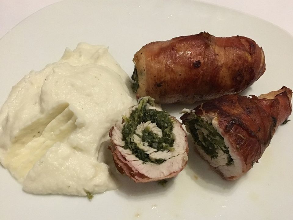 Putenschnitzel gefüllt mit Spinat und Schafskäse von chester_78| Chefkoch