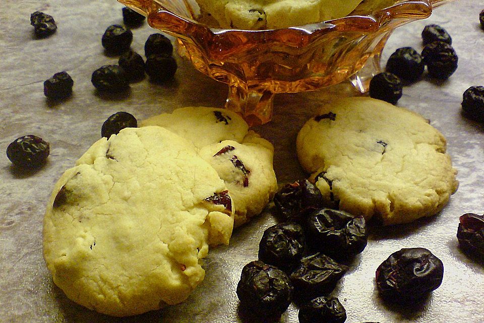 Cookies mit getrockneten Cranberries