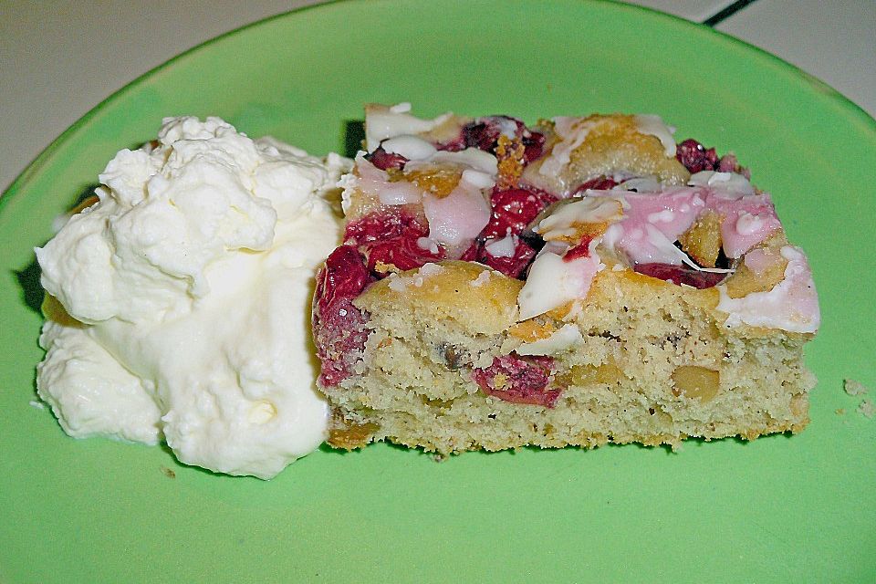 Schneller Kirsch - Nuss - Kuchen