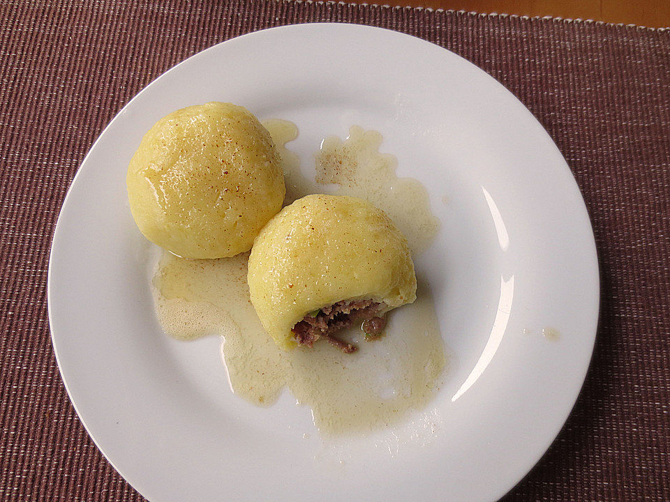 Kartoffelklöße mit Fleischfüllung von Fressnix| Chefkoch