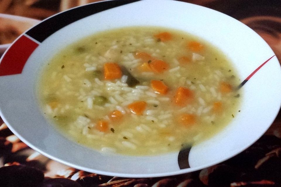 Reissuppe mit Hühnchen