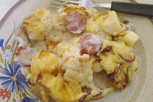 Blumenkohlauflauf mit Cabanossi von tinkerbelle67 | Chefkoch