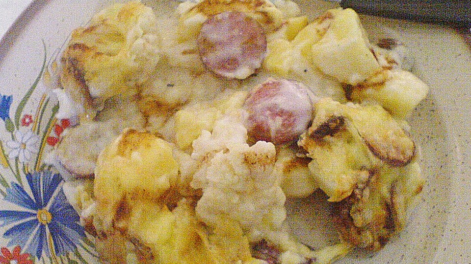 Blumenkohlauflauf mit Cabanossi von tinkerbelle67| Chefkoch Blumenkohlauflauf mit Cabanossi von tinkerbelle67| Chefkoch