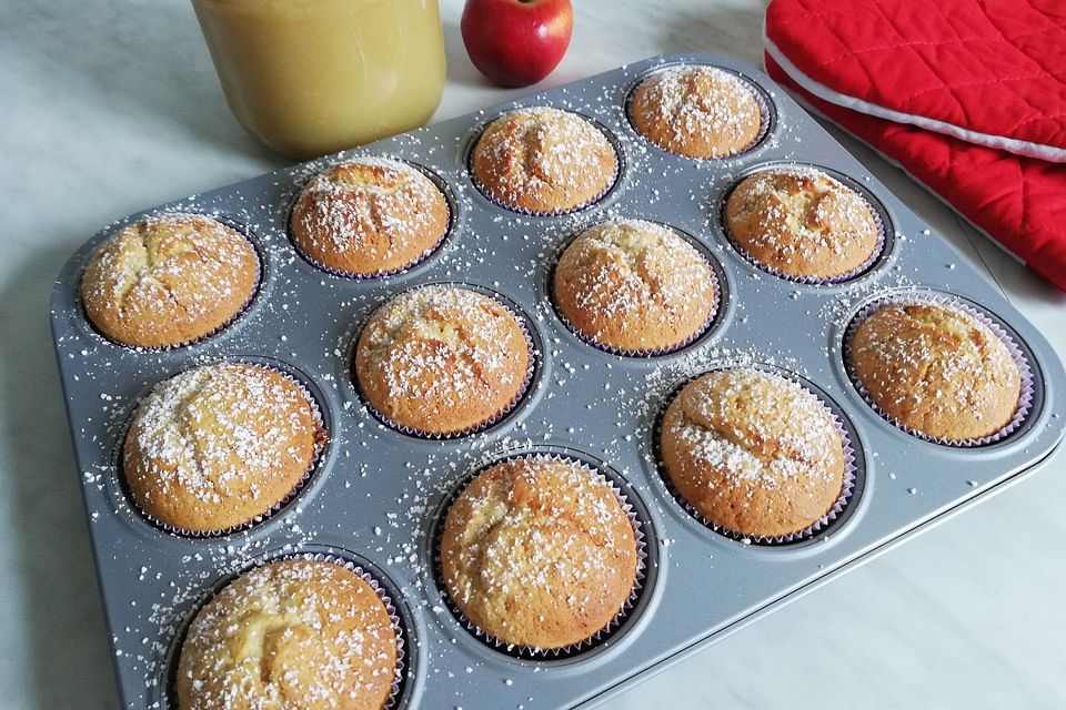 Apfelmusmuffins