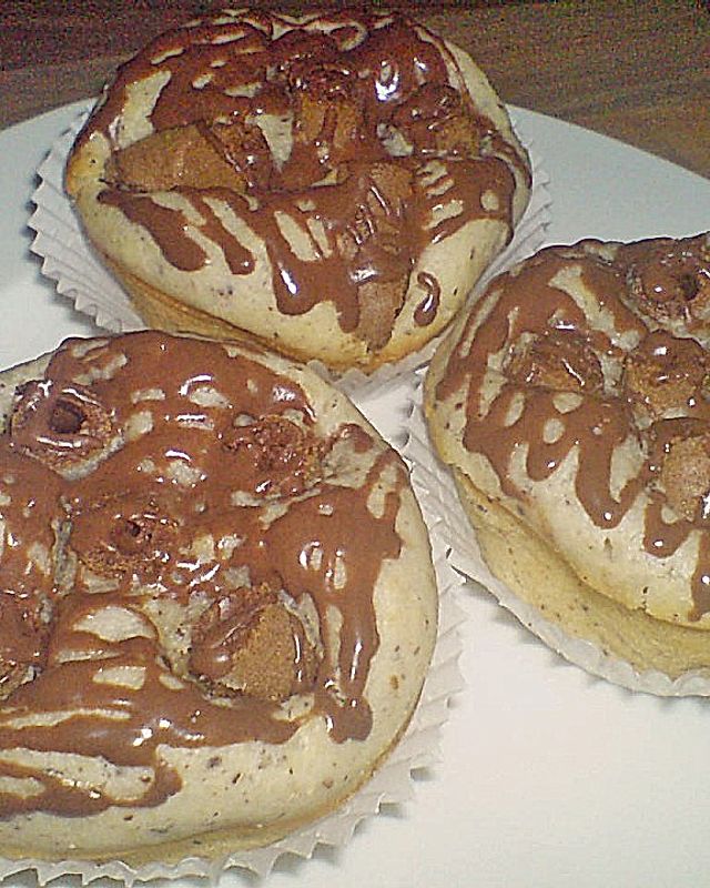 Waffelröllchen - Muffins