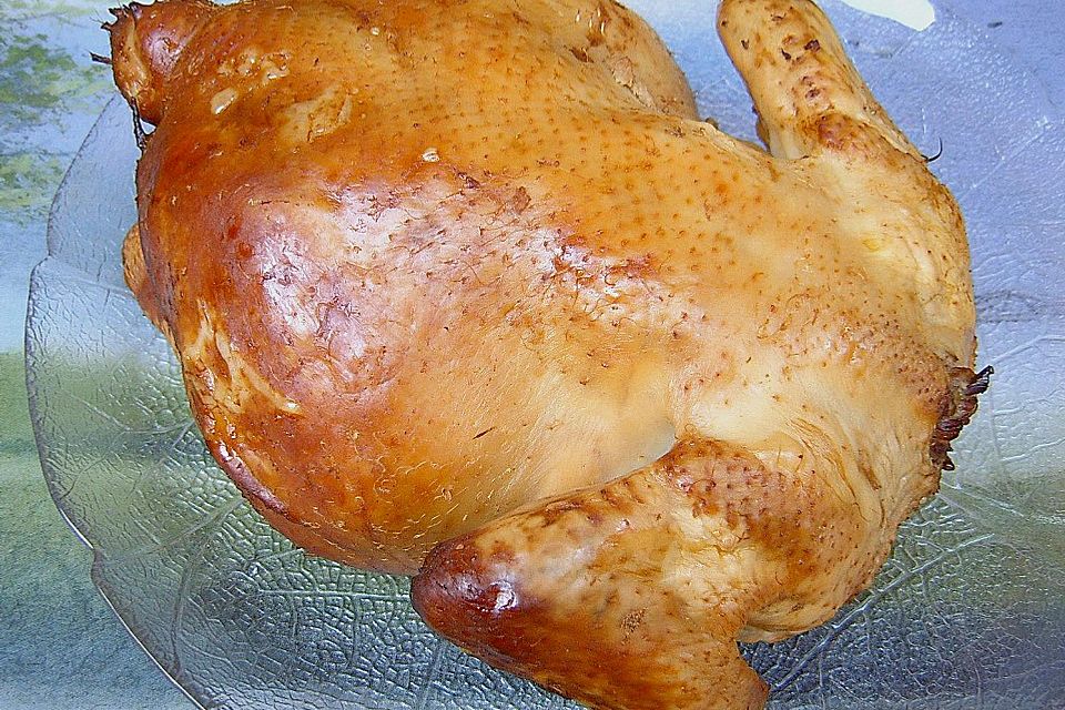 Asiatisches Fünf - Kräuter - Räucherhuhn