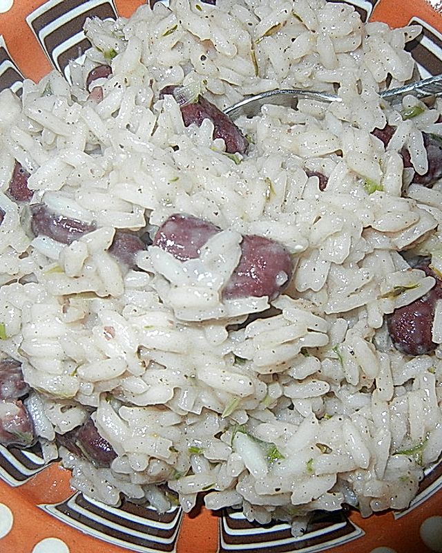 Reis und Bohnen