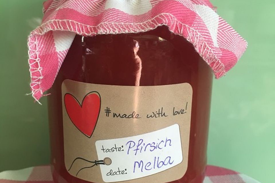 Pfirsich - Melba - Marmelade