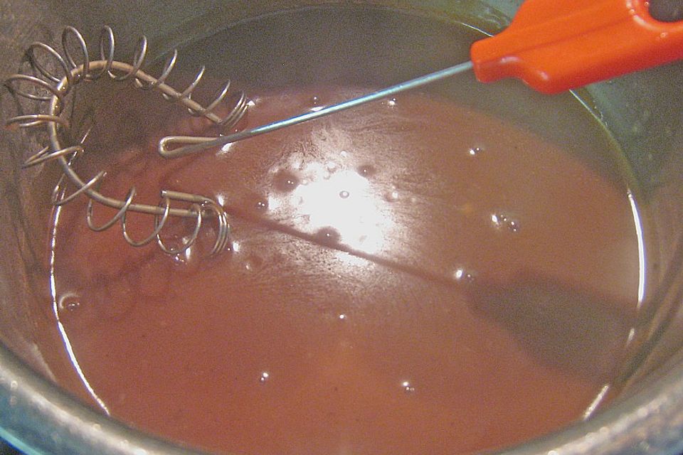 Entenbrust in Madeirasauce mit Gemüseperlen und Dinkel