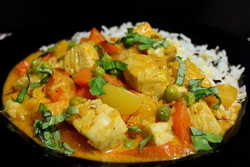 Fruchtiges Asia-Fisch-Curry