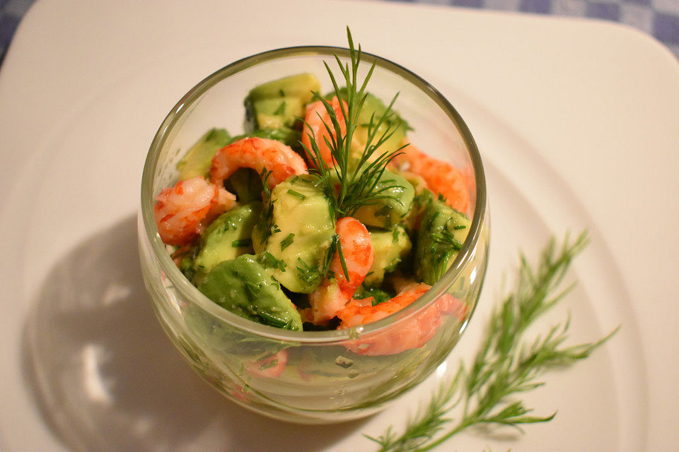 Avocado - Flusskrebs - Salat