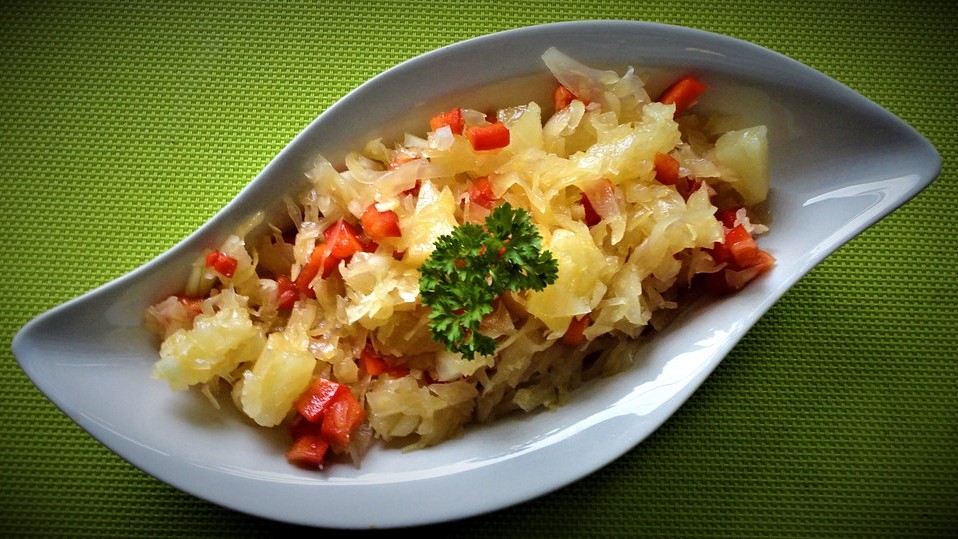 Sauerkrautsalat mit Ananas von bluebandit Sauerkrautsalat mit Ananas von bluebandit