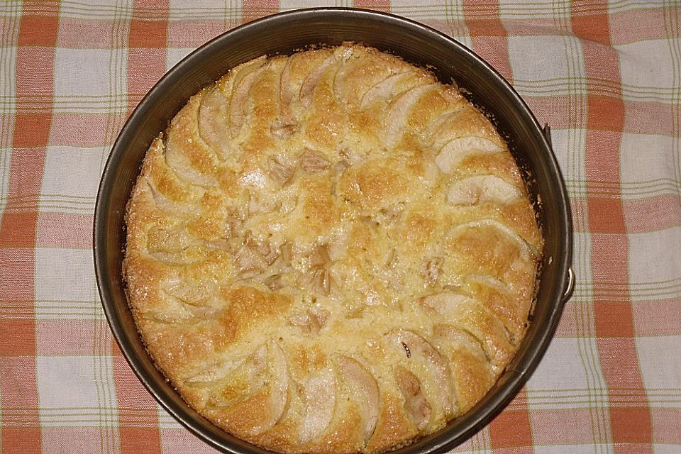 Birnenkuchen mit Zitrone und Ingwer