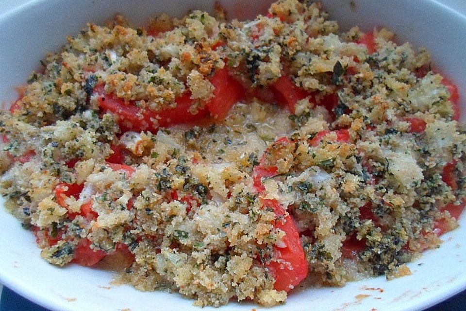 Gratinierte Tomaten mit Kräuter