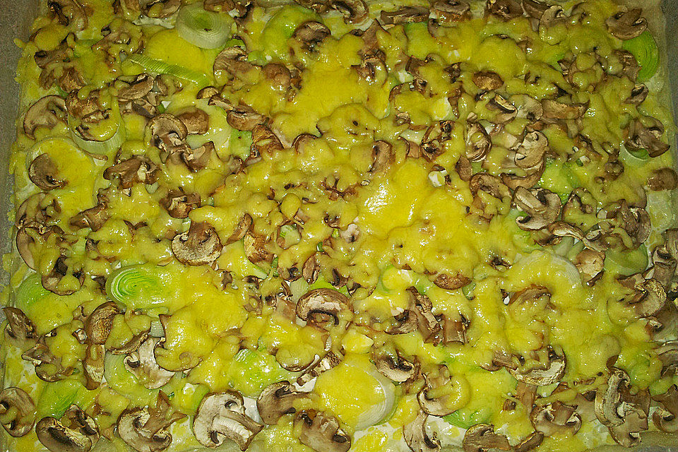 Schneller vegetarischer Flammkuchen