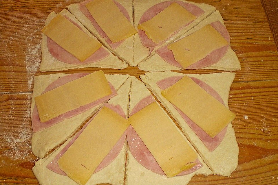 Schinken - Gouda - Hörnchen