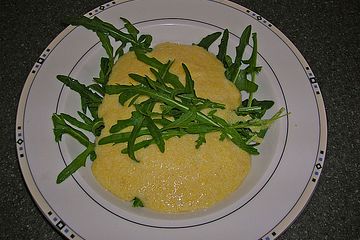 Cremige Polenta Mit Zitrone Und Rucola Von Kaktus1709 Chefkoch 