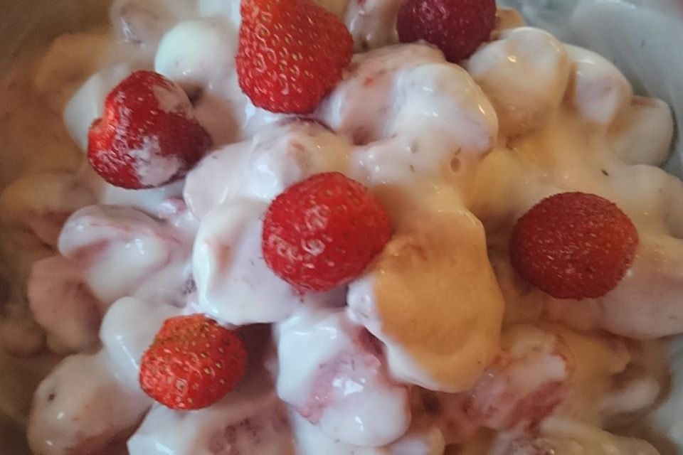 Erdbeeren mit Quark