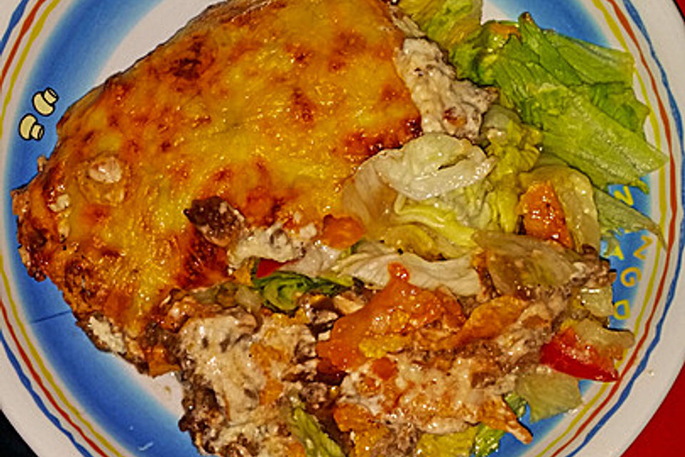 Überbackener Taco - Salat