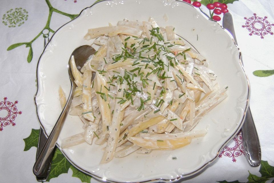 Kohlrabi mit Frischkäse