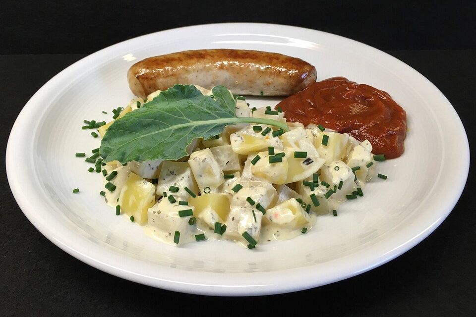 Kohlrabi mit Frischkäse