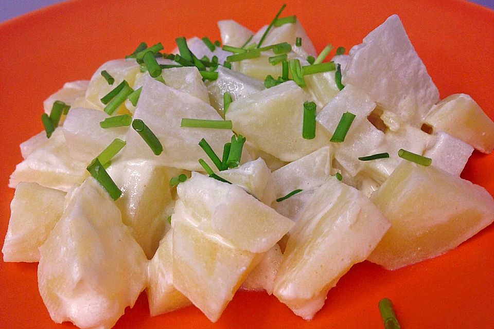 Kohlrabi mit Frischkäse